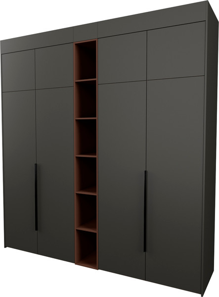 Изображение товара Шкаф Рэйгрупп Рэй S245-В10-1-WKL В10-1 (дуб веллингтон/кобальт/античная латунь)