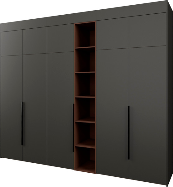 Изображение товара Шкаф Рэйгрупп Рэй S245-В14-3-WKL В14-3 (дуб веллингтон/кобальт/античная латунь)