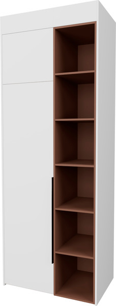 Изображение товара Шкаф Рэйгрупп Рэй S257-B2-EBL В2 (дуб элисон/белый премиум/античная латунь)