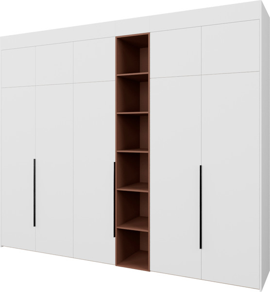 Изображение товара Шкаф Рэйгрупп Рэй S257-В14-1-EBL В14-1 (дуб элисон/белый премиум/античная латунь)