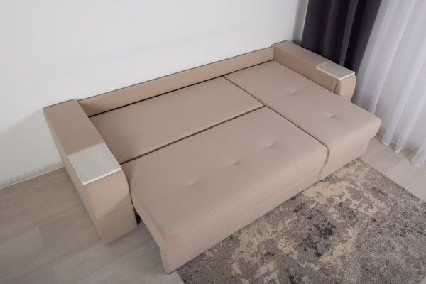 Изображение товара Диван угловой DiArt Бруклин Г-правый (велюр, Selfie cream/крафт)