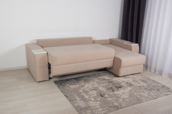 Изображение товара Диван угловой DiArt Бруклин Г-правый (велюр, Selfie cream/крафт)