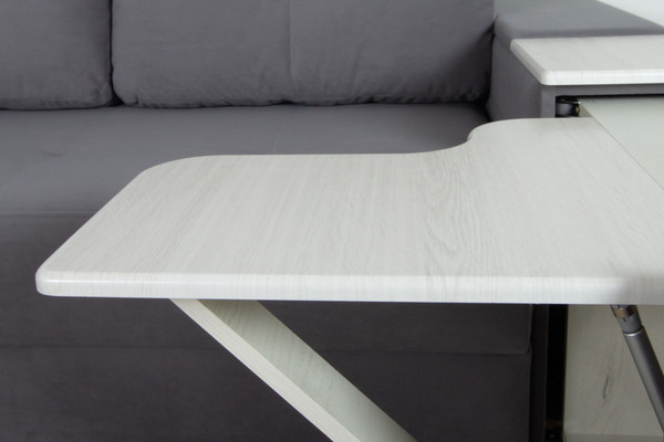 Изображение товара Диван угловой DiArt Бруклин 7-левый (велюр, Selfie grey/крафт)