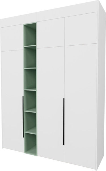 Изображение товара Шкаф Рэйгрупп Рэй S257-В7-1-EBZ В7-1 (дуб элисон/белый премиум/зеленый самшит)