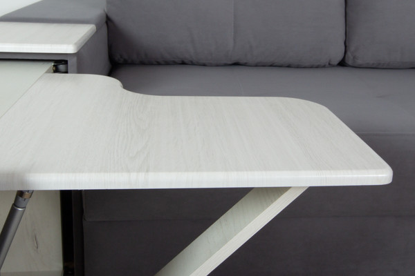 Изображение товара Диван угловой DiArt Бруклин Г-правый (велюр, Selfie grey/крафт)