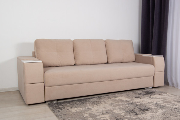 Изображение товара Диван DiArt Бруклин НПБ (велюр, Selfie cream/прав/крафт)