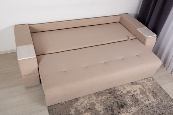 Изображение товара Диван DiArt Бруклин НПБ (велюр, Selfie cream/прав/крафт)