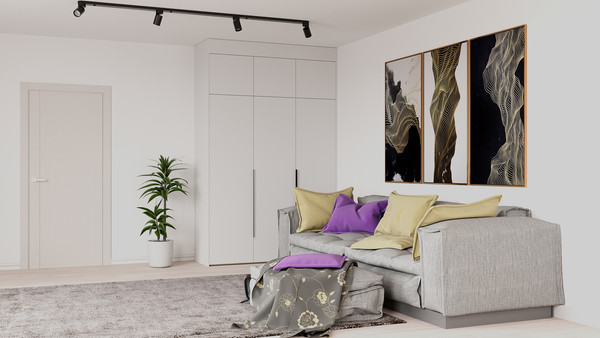 Изображение товара Шкаф Рэйгрупп Рэй S245-В6-1-EB В6-1 (дуб элисон/белый премиум)