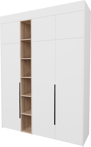 Изображение товара Шкаф Рэйгрупп Рэй S245-В7-1-EBЕ В7-1 (дуб элисон/белый премиум)