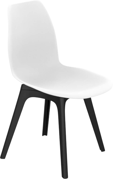 Изображение товара Стул пластиковый Sheffilton SHT-ST29/S195 (белый/черный)