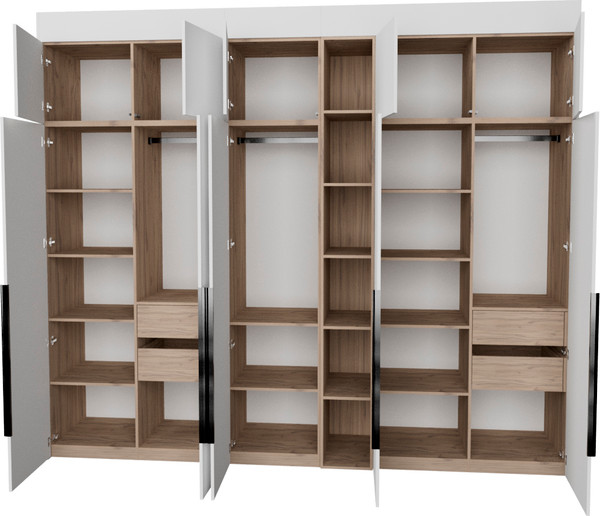 Изображение товара Шкаф Рэйгрупп Рэй S245-В13-3-EBЕ В13-3 (дуб элисон/белый премиум)