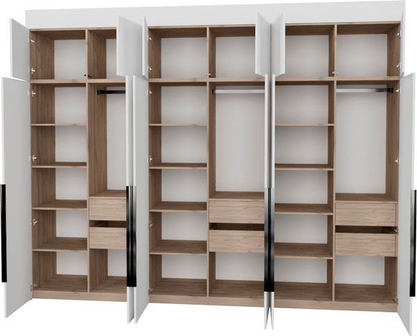 Изображение товара Шкаф Рэйгрупп Рэй S245-В15-4-EB В15-4 (дуб элисон/белый премиум)