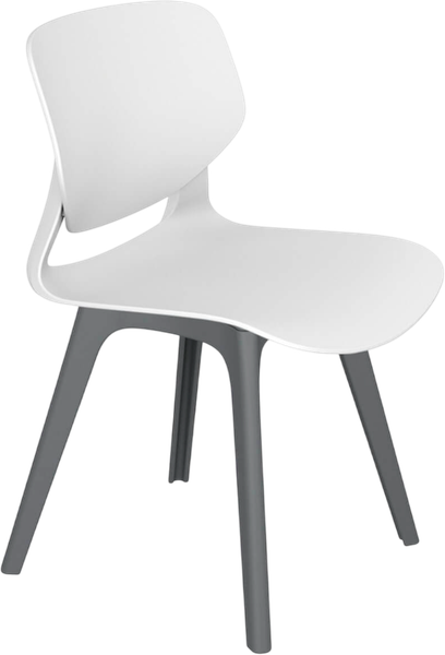 Изображение товара Стул пластиковый Sheffilton SHT-ST59/S195 (белый/темно-серый)