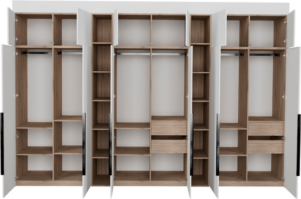 Изображение товара Шкаф Рэйгрупп Рэй S245-В18-3-EBЕ В18-3 (дуб элисон/белый премиум)