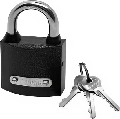 Изображение товара Замок навесной Trodos BC-HG36-25 (чугун, серый, блистер)