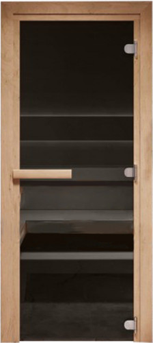 Изображение товара Стеклянная дверь для бани/сауны COOPER 70x180 (графит)