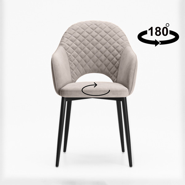 Изображение товара Стул Табурет Кристи возвратный (бренди 04/каркас черный)