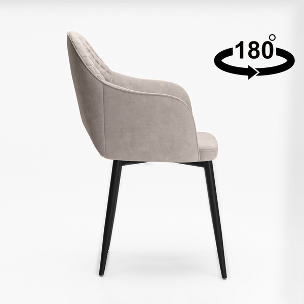 Изображение товара Стул Табурет Кристи возвратный (бренди 04/каркас черный)