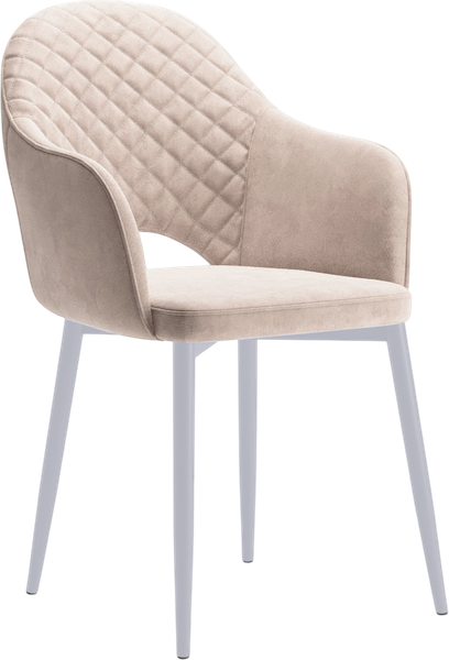 Изображение товара Стул Табурет Кристи поворотный (бренди 03/каркас белый)