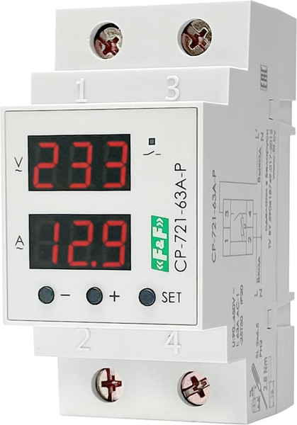 Изображение товара Реле напряжения Евроавтоматика CP-721-63A-P / EA04.009.027