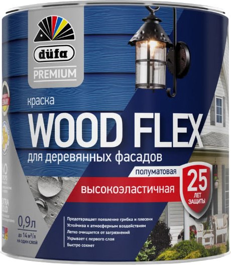 Изображение товара Краска Dufa Premium ВД Woodflex высокоэластичная База 1 (900мл)
