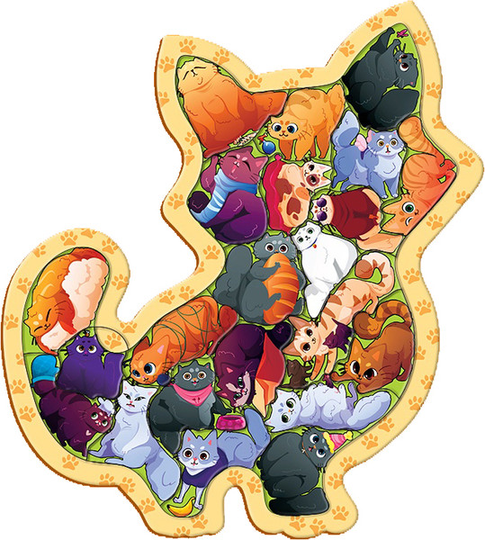 Изображение товара Развивающая игра Puzzle Time Пазл. Забавные котики / 10757224 (22эл)