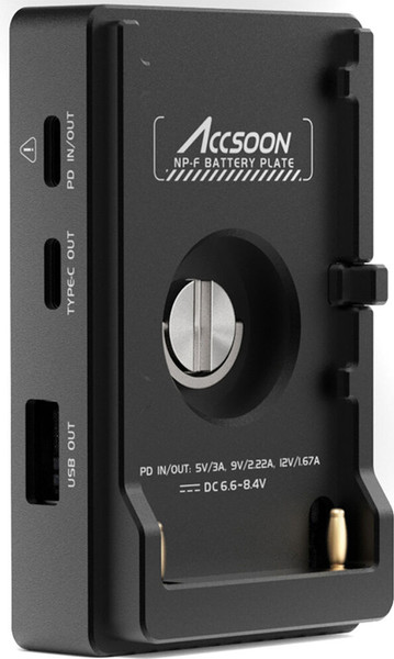 Изображение товара Зарядное устройство для аккумулятора для камеры Accsoon Battery Plate ACC04 NP-F / 32852