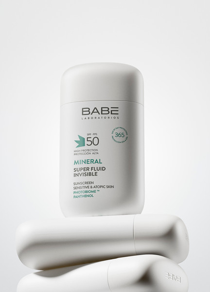 Изображение товара Флюид солнцезащитный Laboratorios Babe Минеральный SPF50 для чувствительной и атопической кожи (50мл)