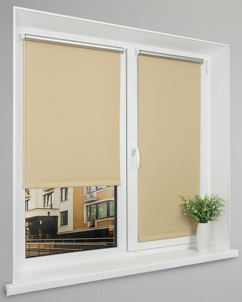 Изображение товара Рулонная штора Lm Decor Симпл Блэкаут LM 68-05 90x160 (бежевый)
