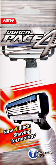 Изображение товара Бритвенный станок Dorco Pace 4 одноразовый (1шт)