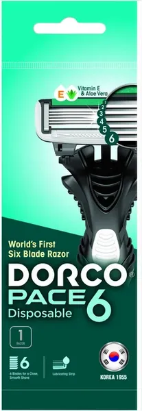 Изображение товара Бритвенный станок Dorco Pace 6 одноразовый (1шт)