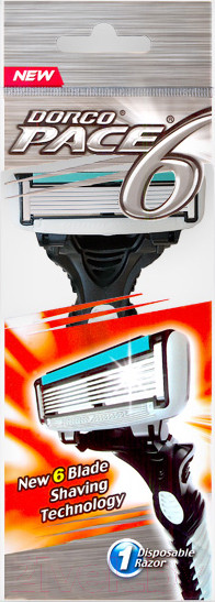Изображение товара Бритвенный станок Dorco Pace 6 одноразовый (1шт)