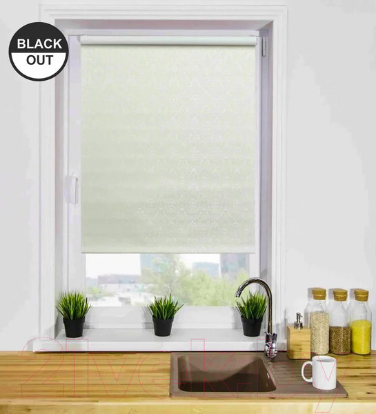 Изображение товара Рулонная штора Lm Decor Ампир Блэкаут LM 78-07 61x160 (бежевый)