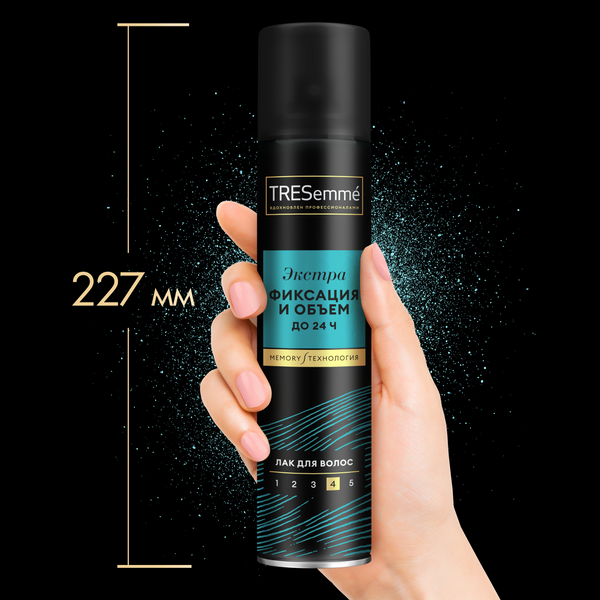 Изображение товара Лак для укладки волос Tresemme Beauty-Full Volume экстрафиксация (250мл)