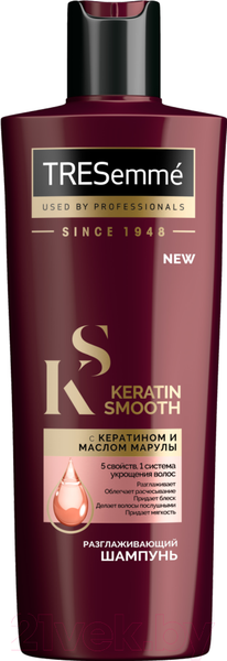 Изображение товара Шампунь для волос Tresemme Keratin Smooth разглаживающий (400мл)