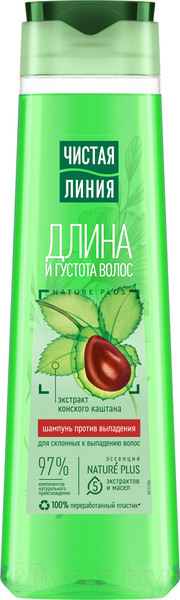 Изображение товара Шампунь для волос Чистая Линия Против выпадения (400мл)