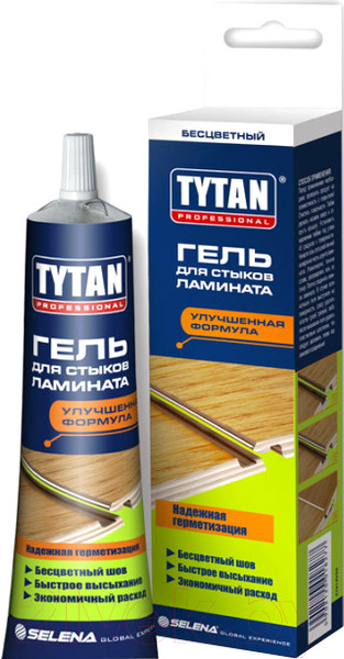 Изображение товара Гель для герметизации замков ламината и паркета Tytan Professional Бесцветный (100мл)