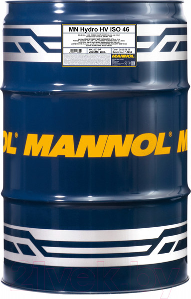 Изображение товара Индустриальное масло Mannol Hydro HV 46 / MN2202-DR (208л)