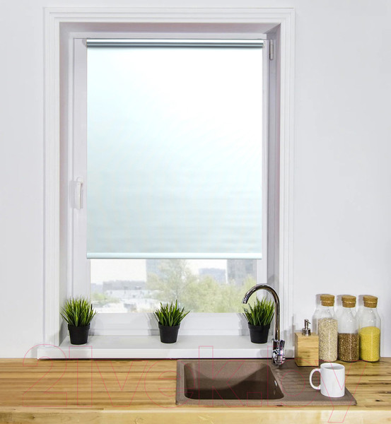 Изображение товара Рулонная штора Lm Decor Симпл Блэкаут LM 68-01 110x160 (белый)