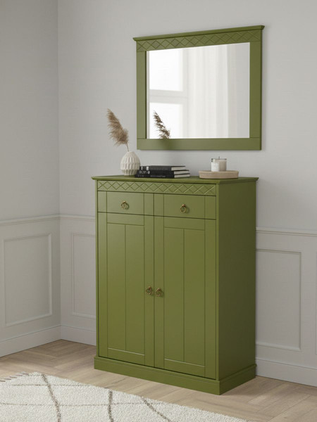 Изображение товара Зеркало Dipriz Индра Н618х788х33 / Д.68042.1 (олива)