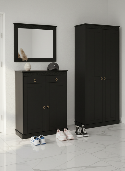 Изображение товара Зеркало Dipriz Индра Н618х788х33 / Д.68041.2 (черный)