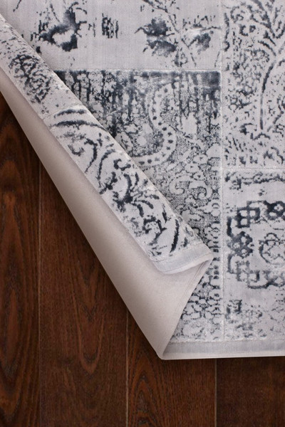 Изображение товара Ковер Karven Nostalji 120х180 / KV 033 (серый, с противоскользящей подстилкой 2001/2 100х150)