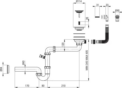 Изображение товара Мойка кухонная Deante Corio ZRC G10A