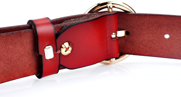 Изображение товара Ремень женский Ezcase Koloss Luna / K6.9 (красный/золотой)