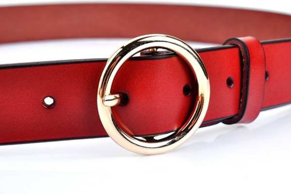 Изображение товара Ремень женский Ezcase Koloss Luna / K6.9 (красный/золотой)