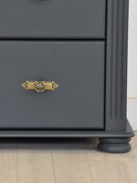 Изображение товара Комод Dipriz Susanna 1дв + 5ящ Н1250х910х416 / Д.20047.2 (сосна/серый RAL7016)