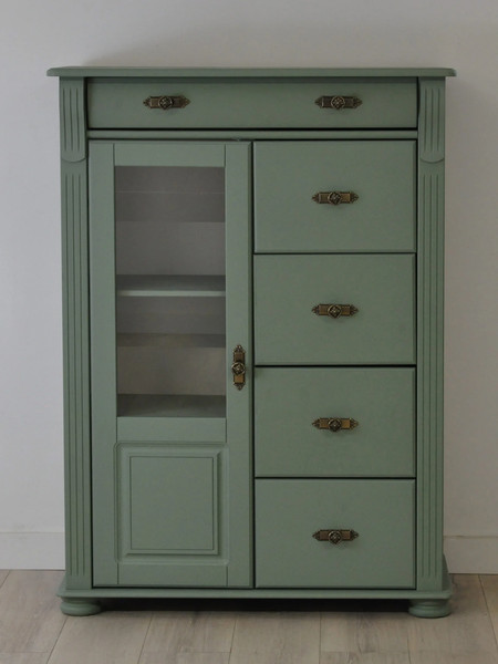 Изображение товара Тумба Dipriz Susanna 1дв + 5ящ Н1250х910х416 / Д.20069.1 (сосна/pantone 5497)