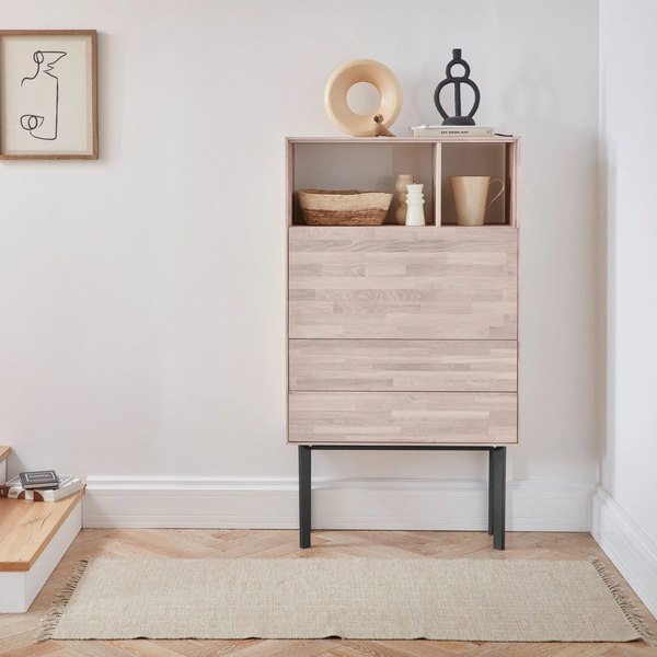 Изображение товара Тумба Dipriz Viby 850х1507H 2 ящ 1дверь / Д.20017.1 (белесый дуб)