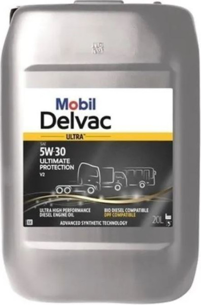 Изображение товара Моторное масло Mobil Delvac Ultra 5W30 Ultimate Protection V2 / 157419 (20л)