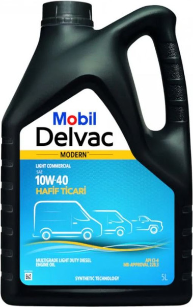 Изображение товара Моторное масло Mobil Delvac Modern Light Commercial 10W40 / 157380 (5л)